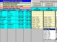 Complex Shift Schedules for 25 People screenshot